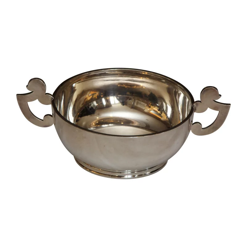 个银制糖罐，由金匠 Jean Puiforcat（1897 - 1945 年）设计，… - Moinat - 银